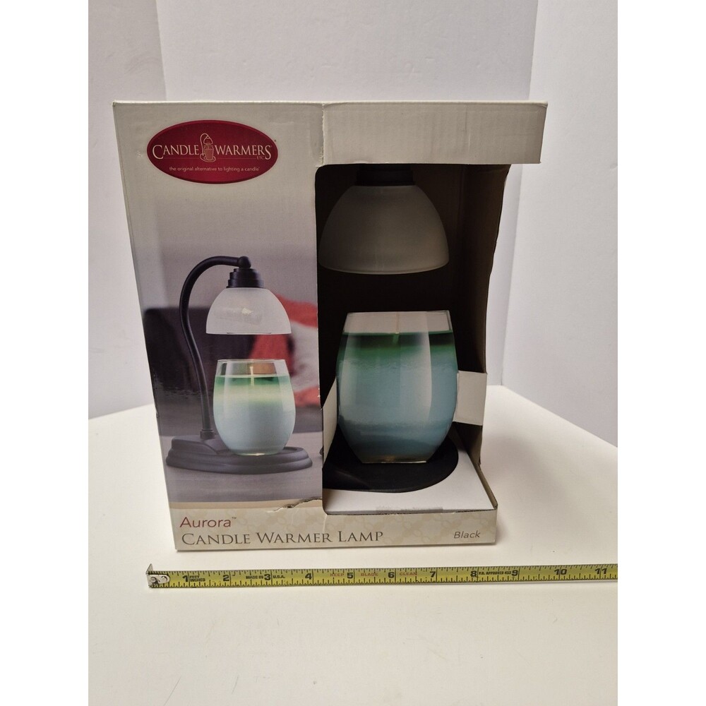 New In Box Aurora Candle Warmer Lamp Black